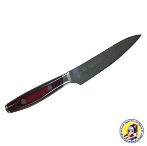 Cuchillo pequeño Yaxel 120 mm japonés Damasco acero 101 capas hoja SG2 con - Imagen 1 de 5