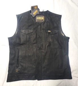 NEU DIXXON FLANNEL CO. HERREN XL EINFARBIG SCHWARZ DAKOTA WILDLEDER LEDER WESTE EXTRA LARGE - Bild 1 von 8