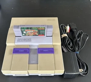 Working Super Nintendo System W/Wires And Donkey Kong Country - Picture 1 of 12