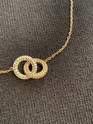 Swarovski Dextera Necklace Intertwined Circles - Image 1 of 4