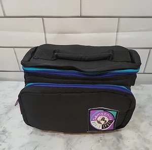 Vintage Samsonite World Sport Padded Camera Lunch Bag Aqua Purple Black 9x7x6” - Picture 1 of 8