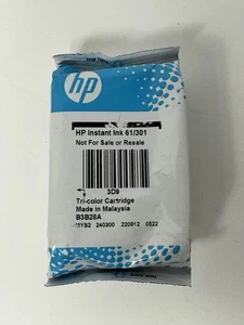 New HP Instant Ink 61/301 Tri-Color Ink Cartridges B3B28A No Box~NEW  - Picture 1 of 2