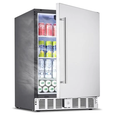 VEVOR 24" Exterior Bebidas Nevera Refrigerador 150QT Cerveza Refrigerador Interior Exterior Foto 1 de 4