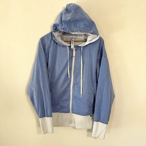 Lorna Jane Women’s Active Full Zip Hoodie Mesh Blue Size XL - Foto 1 di 13