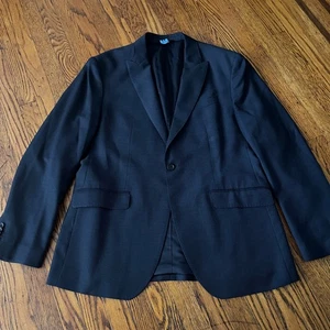 Banana Republic Blue Wool Slim Fit Blazer Marzotto Super 110s Mens Size 42R - Picture 1 of 8