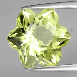 💎 2.39ct 10x8.7mm VVS Snowflake Natural Lemon Quartz - Brazil Gemstone - Picture 1 of 4
