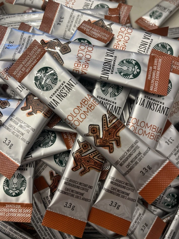 112 ct Starbucks VIA Instant Colombia Med Roast Coffee No Box B138 Retails $131 - Image 1 of 1