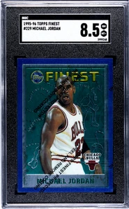 1995-96 Topps Finest #229 Michael Jordan Protective Coating SGC 8.5 - Picture 1 of 2