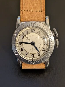 US A11 Air Corps Military Issue Longines Weems Pilot's Navigation Cal10L. 1940. - Picture 1 of 12