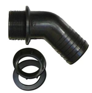 Nut In Curved Water Tank Fitting For 40mm Hose Fresh Inlet Camper Van Motorhome - Picture 1 of 1