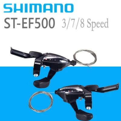 Shimano ST-EF500 3*7 3*8 Speed MTB Bike Brake Levers Set Shifter 21 24 Speed - Image 1 of 4