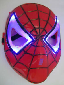 Spiderman Maske leuchtend blinkend Fasching, Party, Kindergeburtstag, Karneval