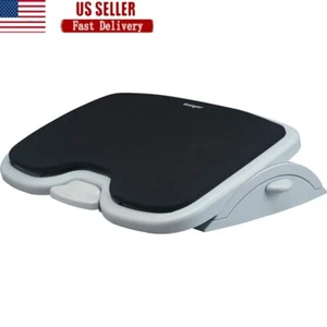 Memory Foam Foot Rest Under Desk Adjustable Height Angle Non-Skid Comfort Stool - Picture 1 of 8