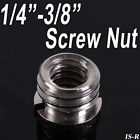 1/4"-3/8" Metal Convert Screw Adapter Screw Nut f Tripod Light Stand ball head