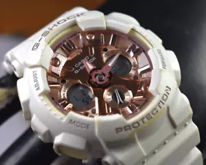 Casio GMAS120MF-7A2 (5518) G-Shock Analog/Digital Rose Gold Women's Watch - Picture 1 of 9