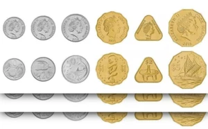 Cook Islands, UNC, 3 (x) 6 Coins SET, 10 20 50 Cents 1 2 5 Dollar 2015 QEII - Picture 1 of 4