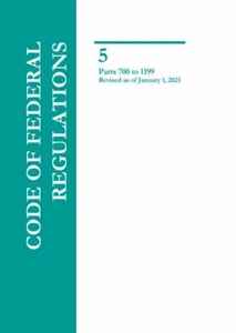 CFR 5 Parts 700-1199 Administrative Personnel Revised as of January 1, 2021 - Imagen 1 de 1