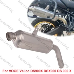 Titanium Exhaust Muffler Header Mid Pipe For VOGE Valico DS900X DSX900 DS 900 X - Foto 1 di 5