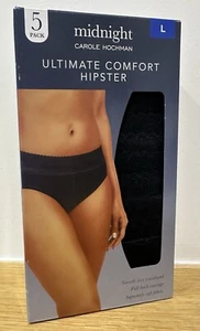 Midnight Carole Hochman Black 5 Pack Ultimate Comfort Hipster Brief - Large - Picture 1 of 4