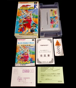 SUPER FAMILY TENNIS SPORTS Super Famicom Nintendo SNES SFC JAP Complete Namcot - Imagen 1 de 3