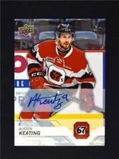 2018-19 18-19 UD Upper Deck CHL Auto #55 Austen Keating