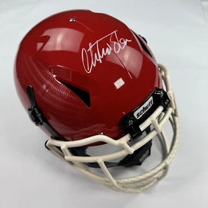 Christian Okoye Signed Full Size Authentic On Field Speed Hydro Dipped Helmet - Picture 1 of 9