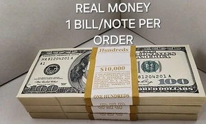 (1 Bill) 2006 Series UNCIRCULATED SEQUENTIAL $100 Dollar Bill From BEP Brick - Picture 1 of 12