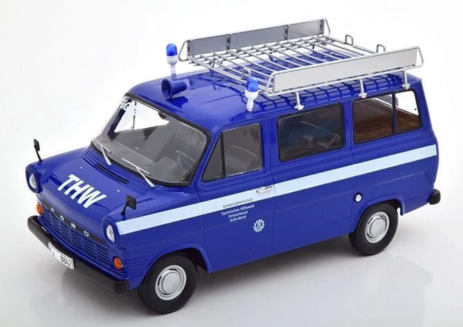 Kk Scale 1:18 Scale Ford Transit THW Cologne 1965 w/Roof Rack - Image 1 of 1