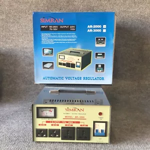 Simran AR-2000 2000W Convertitore di Tensione Stabilizzatore 110 220 Trasformatore Regolatore - Foto 1 di 20