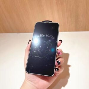 Iphone Anime Glow In The Dark Boarder Engraving Tempered Glass Protector Screen
