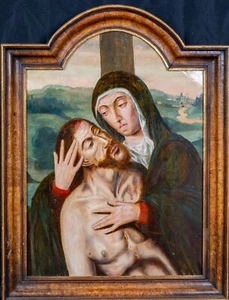Fine Large 16th Century Netherlandish Old Master Pieta Virgin Mother & Christ - Picture 1 of 12
