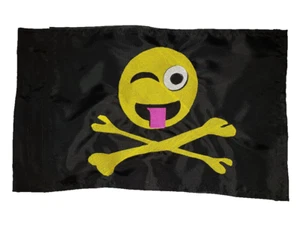 Custom EMOJI BONES Safety Flag Recumbent Trike Boat ATV UTV Golf Cart - Picture 1 of 4