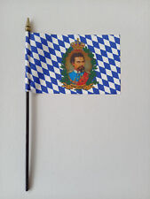 "Tischflagge König Ludwig" Tischfahne Tischflagge 10 x 15 cm; Nr. 2815