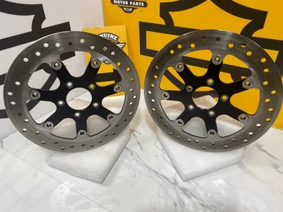 OEM 08-26 Harley-Davidson CVO Touring Turbine Front Brake Rotors 11.8" - Image 1 of 4