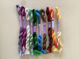 10 Different Needle Necessities Overdyed Floss For Needlework - Picture 1 of 1