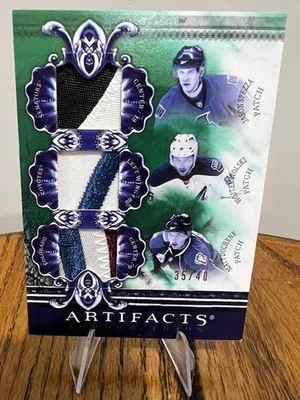 Camiseta 2010-11 UD Tundra Trios /40 Jason Spezza Matt Duchene Wojtek Wolski PATCH - Imagem 1 de 3