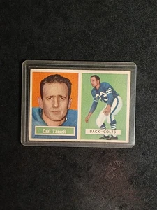 VTG 1957 Topps - #77 Carl Tasseff Baltimore Colts Football Card EX - Picture 1 of 12