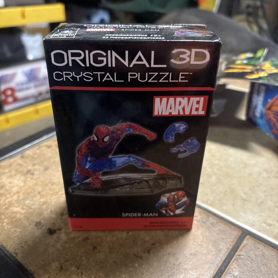 Rompecabezas de cristal 3D BEPUZZLED / MARVEL - ¡SPIDER-MAN!  NUEVO Foto 1 de 3