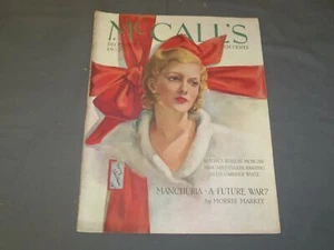 1932 DECEMBER MCCALL'S MAGAZINE - NICE ILLUSTRATED COVER - B 6359 - Picture 1 of 5