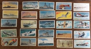 LYONS TEA Cards x25 Wings across the World AUSTRALIA HMS 1902-1962