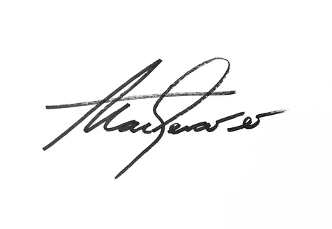 Alan Shearer HAND SIGNED 6x4 White Card NEWCASTLE BLACKBURN *In Person* COA Cover