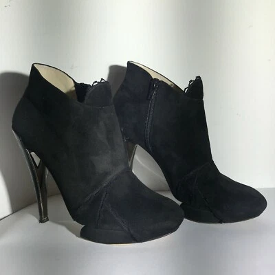 NICHOLAS KIRKWOOD Black suede booties - Image 1 of 4
