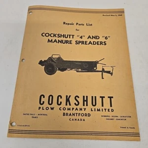 Oldtimer Cockshutt 4 und 6 Dungstreuer Teilehandbuch 1949 - Bild 1 von 5