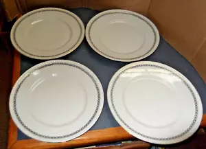 LOTTO DI 4 PIATTI DA CENA VINTAGE VECCHIA SLESIA PORCELLANA 9 3/4" - Foto 1 di 6