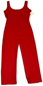 BalTogs Unitard Leotard Bodysuit Tank Cropped Leg # 8421 Red New Nwt Women 2XL - Picture 1 of 10