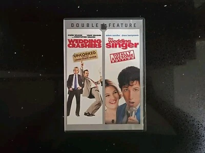 Wedding Singer Wedding Crashers Double Feature Movie DVD FREE US SHIPPING - Image 1 of 4