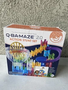 NEW MindWare Q-BA-Maze 2.0 Marble Maze Action Stunt Set, Ages 6+ Building Basics - Picture 1 of 5
