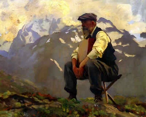 Reconnoitering 1911 Painting by John Singer Sargent 8x10" Art Print - Picture 1 of 1