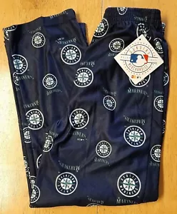 NUEVOS CON ETIQUETAS MERCANCÍA GENUINA MLB SEATTLE MARINERS PANTALONES DE DORMIR NIÑO TALLA 7 GRANDE - Imagen 1 de 1