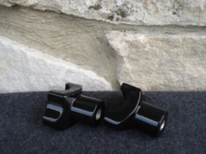 FOR HARLEY BLACK FORGED 1.7" STRAIGHT HANDLE BAR RISERS FOR HARLEY - Imagen 1 de 1